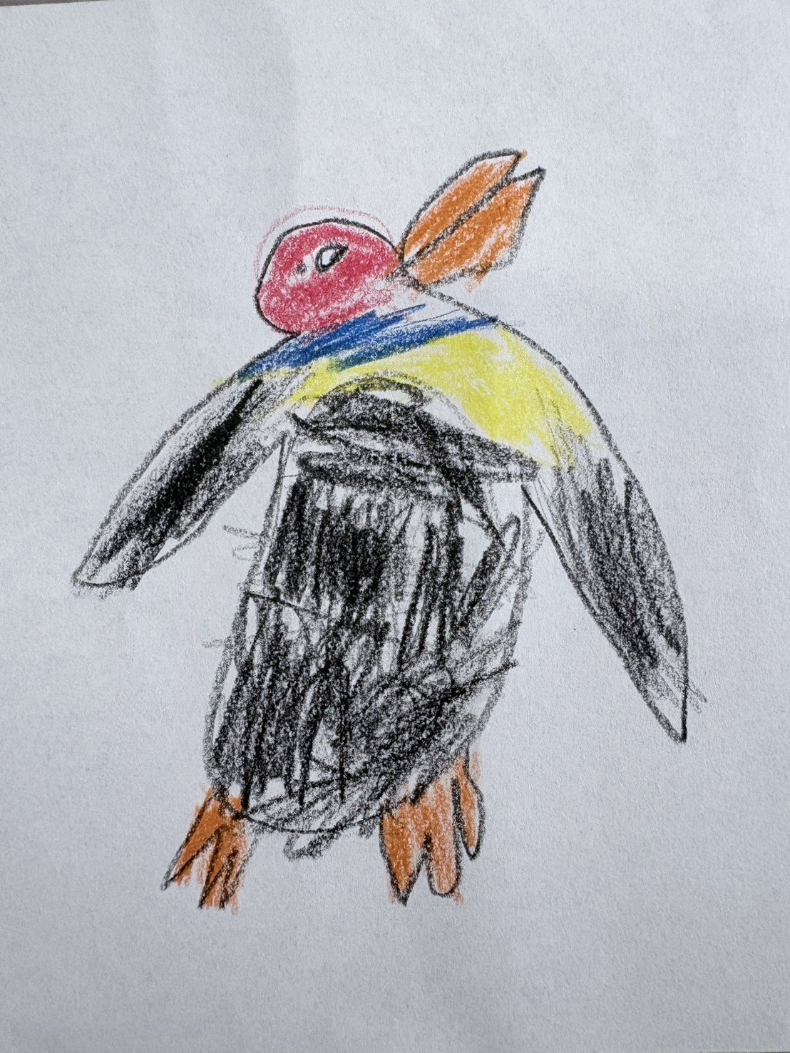 子どもが描いたペンギンの元の絵